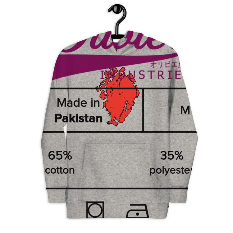 Olivier Industries ® Two side printed anatomical Heart Bullet Unisex Hoodie - Olivier Industries ® Art & Apparel