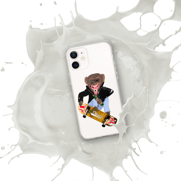 Olivier Industries ®Worldwide- Skating Ape handmade Art Iphone Hülle - Olivier Industries ® Art & Apparel
