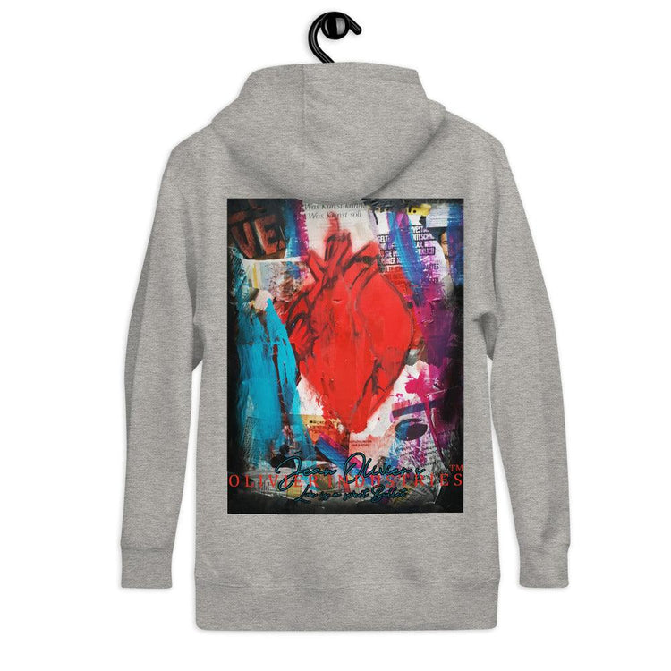 Olivier Industries ® Two side printed anatomical Heart Bullet Unisex Hoodie - Olivier Industries ® Art & Apparel