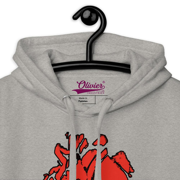 Olivier Industries ® Two side printed anatomical Heart Bullet Unisex Hoodie - Olivier Industries ® Art & Apparel