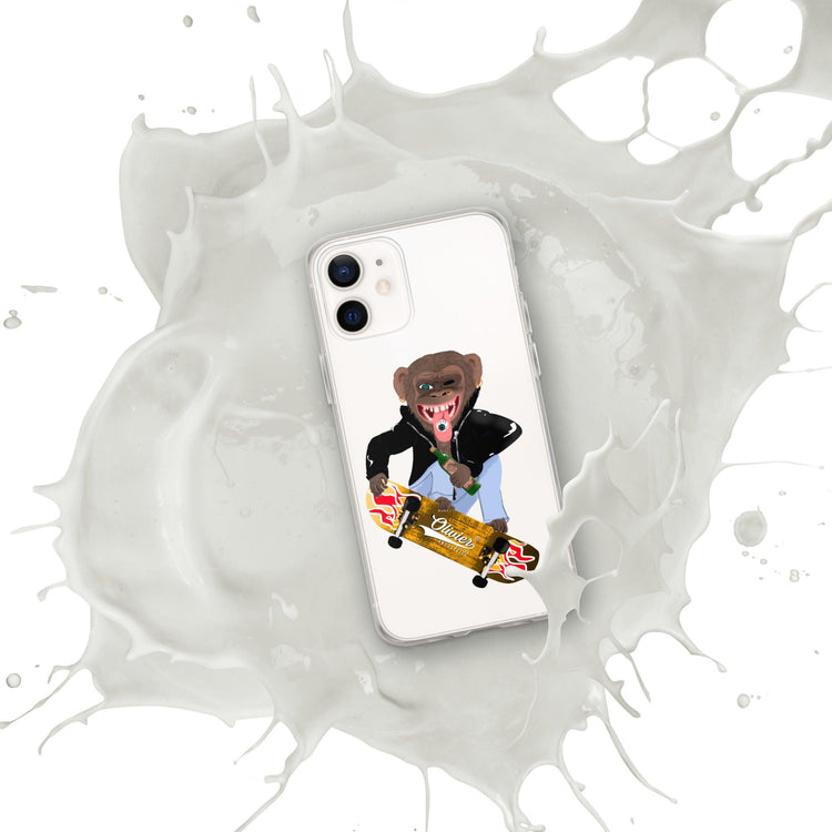 Olivier Industries ®Worldwide- Skating Ape handmade Art Iphone Hülle - Olivier Industries ® Art & Apparel