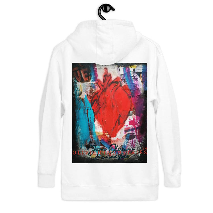 Olivier Industries ® Two side printed anatomical Heart Bullet Unisex Hoodie - Olivier Industries ® Art & Apparel