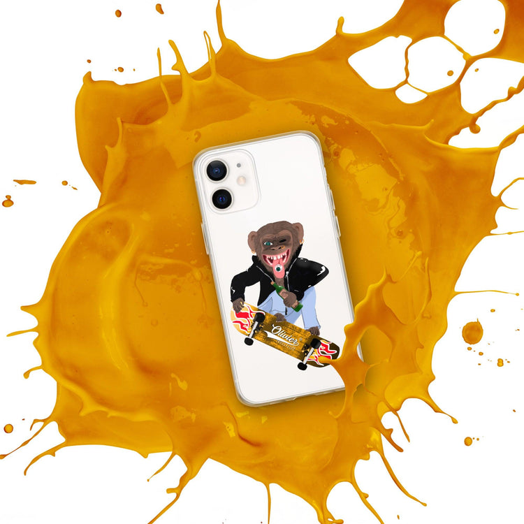 Olivier Industries ®Worldwide- Skating Ape handmade Art Iphone Hülle - Olivier Industries ® Art & Apparel