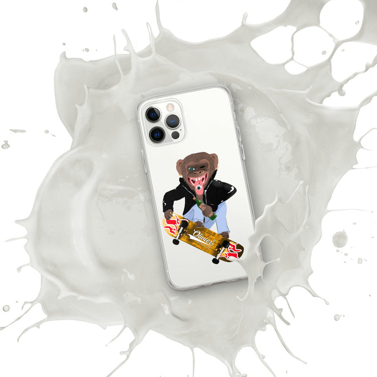 Olivier Industries ®Worldwide- Skating Ape handmade Art Iphone Hülle - Olivier Industries ® Art & Apparel