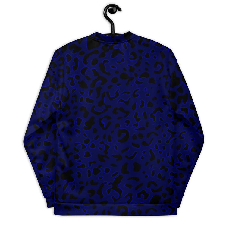 Olivier Industries ® Dark blue leo pattern printed on unisex Bomber jacket - Olivier Industries