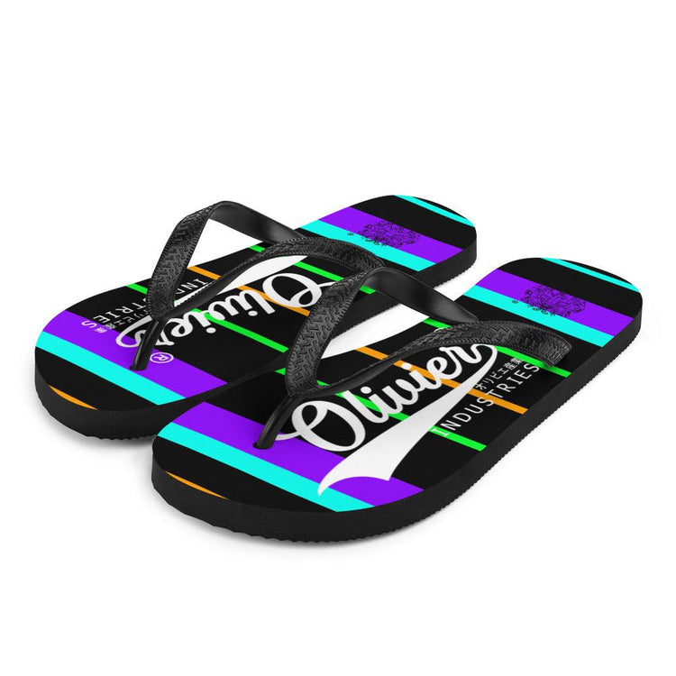Olivier Industries ® color Hip Hop Oldschool Japanese Logo Flip-Flops - Olivier Industries