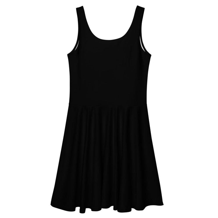 Olivier Industries ® Japanese style registred Brand Logo on black Skater Dress - Olivier Industries