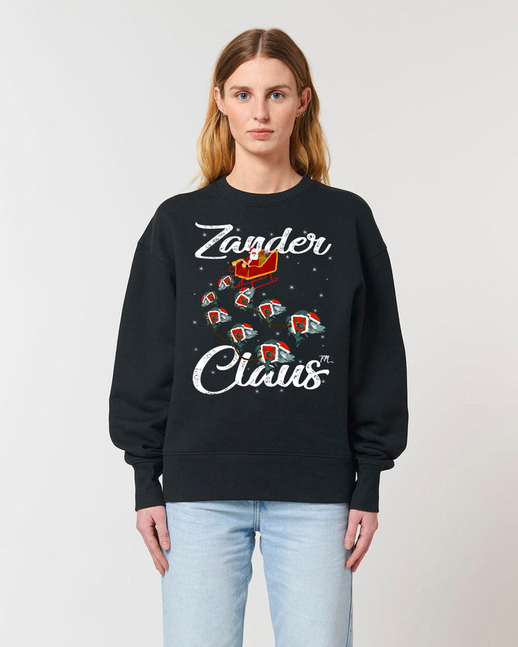Zander Claus TM das Original - Zander Claus Reindeer unisex ultra Heavy organic Crewneck - Olivier Industries ® Art & Apparel
