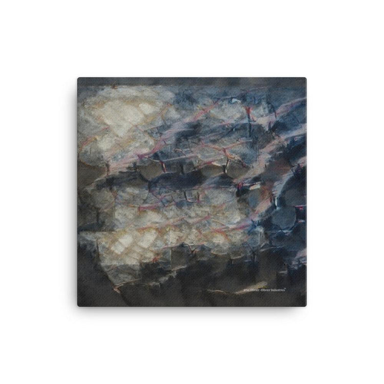 Olivier Industries - diamond snake - art print on canvas - Olivier Industries ® Art & Apparel