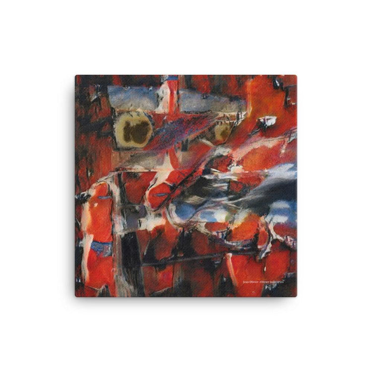 Olivier Industries - Love & Robots - Art Print on Canvas - Olivier Industries ® Art & Apparel