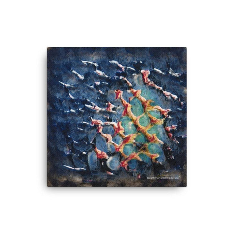 Olivier Industries - Blue Lagune / Peace - Art Print on Canvas - Olivier Industries ® Art & Apparel
