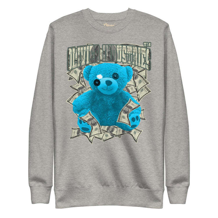 Olivier Industries TM Worldwide Blue Line Bear & Dollar Unisex-Premium-Pullover - Olivier Industries ® Art & Apparel