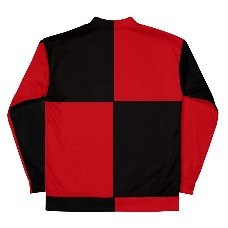 Olivier Industries ® Paisley red and Black handmade unisex lightweight Bomberjacket - Olivier Industries ® Art & Apparel