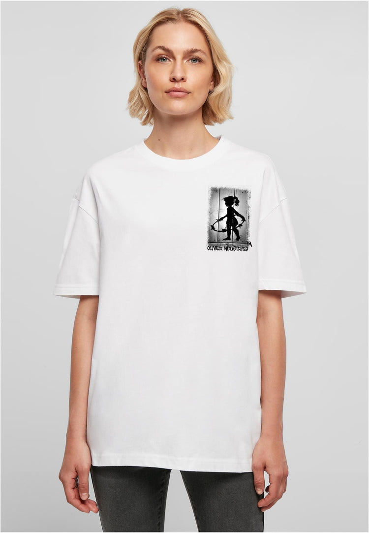 Olivier Industries ® Oversized- Free Palestine No Justice No Peace - Ladies Boyfriend Tee - Olivier Industries ® Art & Apparel