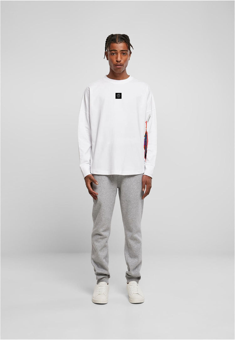 Olivier Industries ® Bleeding Art cut on sleeves men Longsleeve - Olivier Industries ® Art & Apparel
