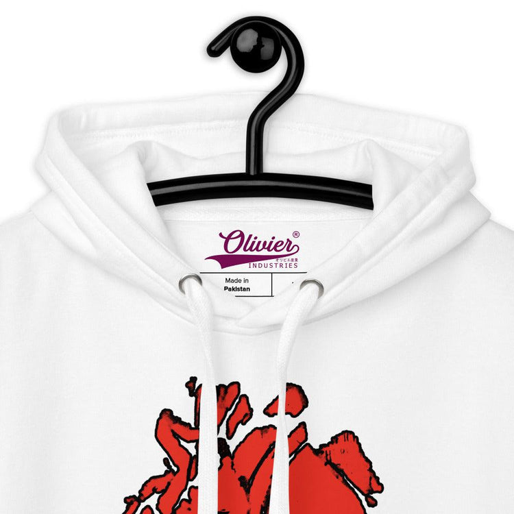 Olivier Industries ® Two side printed anatomical Heart Bullet Unisex Hoodie - Olivier Industries ® Art & Apparel