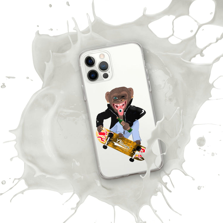 Olivier Industries ®Worldwide- Skating Ape handmade Art Iphone Hülle - Olivier Industries ® Art & Apparel