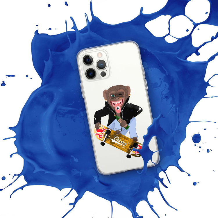 Olivier Industries ®Worldwide- Skating Ape handmade Art Iphone Hülle - Olivier Industries ® Art & Apparel