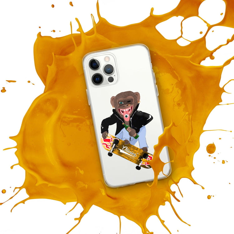 Olivier Industries ®Worldwide- Skating Ape handmade Art Iphone Hülle - Olivier Industries ® Art & Apparel