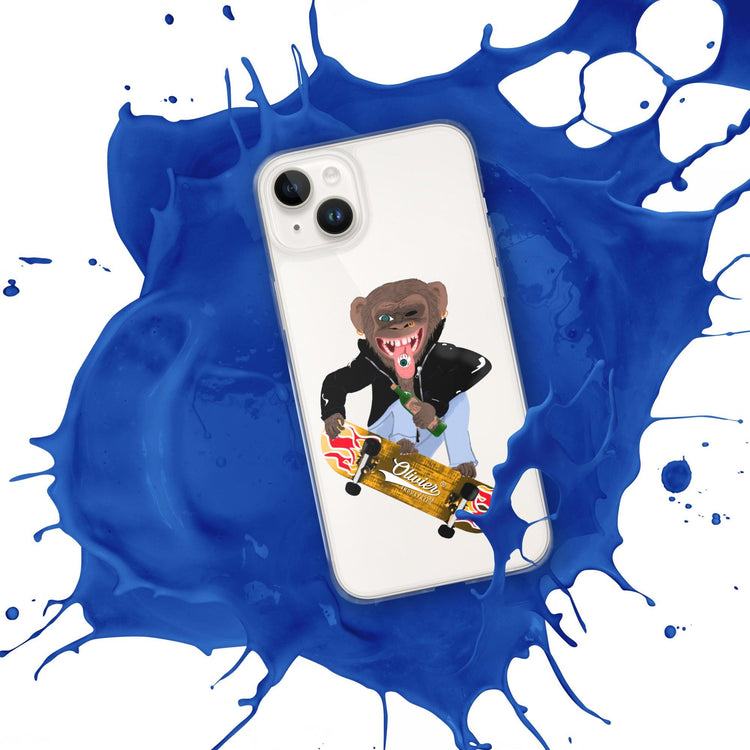 Olivier Industries ®Worldwide- Skating Ape handmade Art Iphone Hülle - Olivier Industries ® Art & Apparel