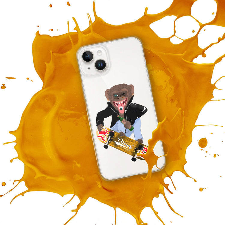 Olivier Industries ®Worldwide- Skating Ape handmade Art Iphone Hülle - Olivier Industries ® Art & Apparel