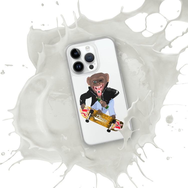 Olivier Industries ®Worldwide- Skating Ape handmade Art Iphone Hülle - Olivier Industries ® Art & Apparel