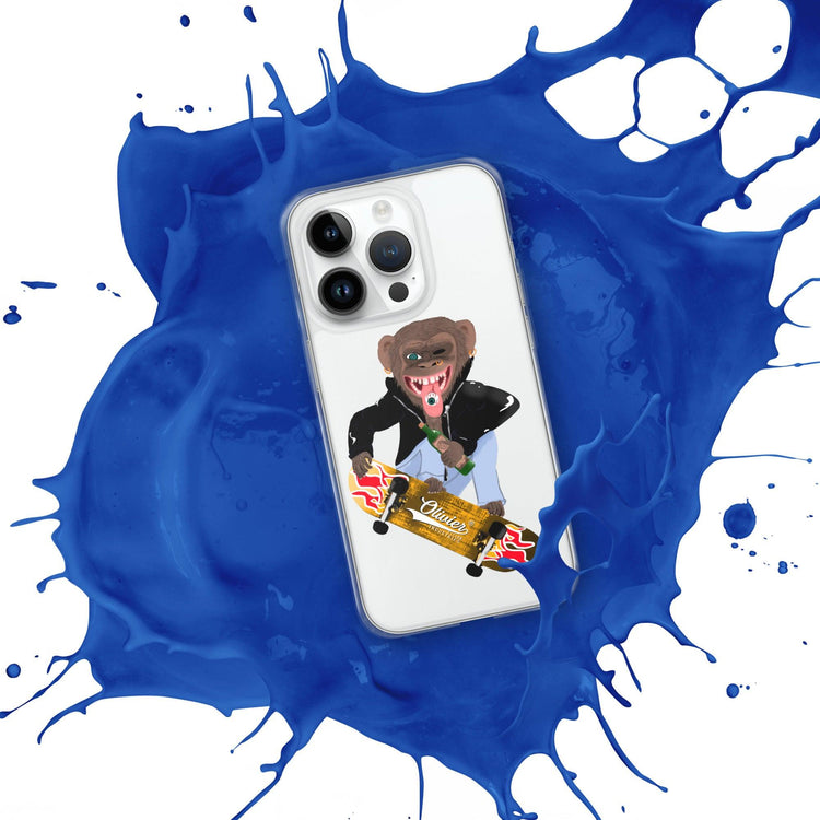 Olivier Industries ®Worldwide- Skating Ape handmade Art Iphone Hülle - Olivier Industries ® Art & Apparel