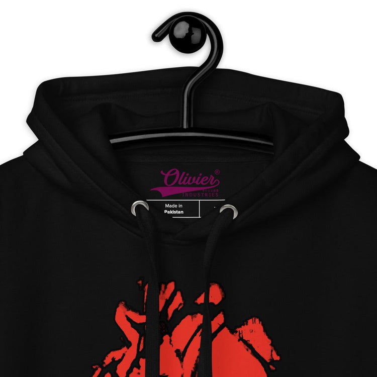 Olivier Industries ® Two side printed anatomical Heart Bullet Unisex Hoodie - Olivier Industries ® Art & Apparel