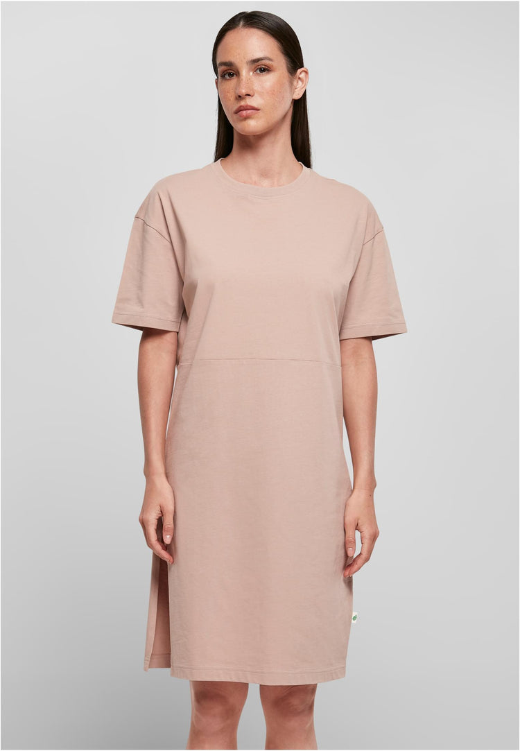 Olivier Industries ® Organic Cotton Ladies Slit oversized Tee Dress - Olivier Industries ® Art & Apparel