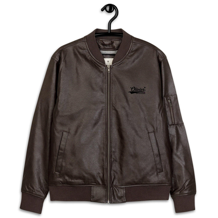 Olivier Industries TM Worldwide - USA - Embroidered PU Leather Unisex Jacket - Olivier Industries ® Art & Apparel