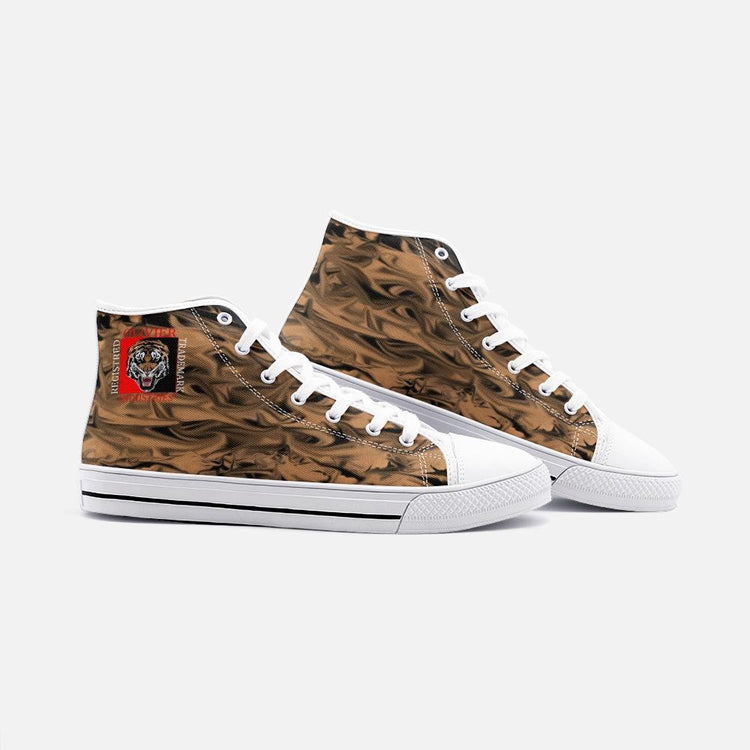 Olivier Industries " Tiger " Unisex High Top Canvas Shoes - Olivier Industries