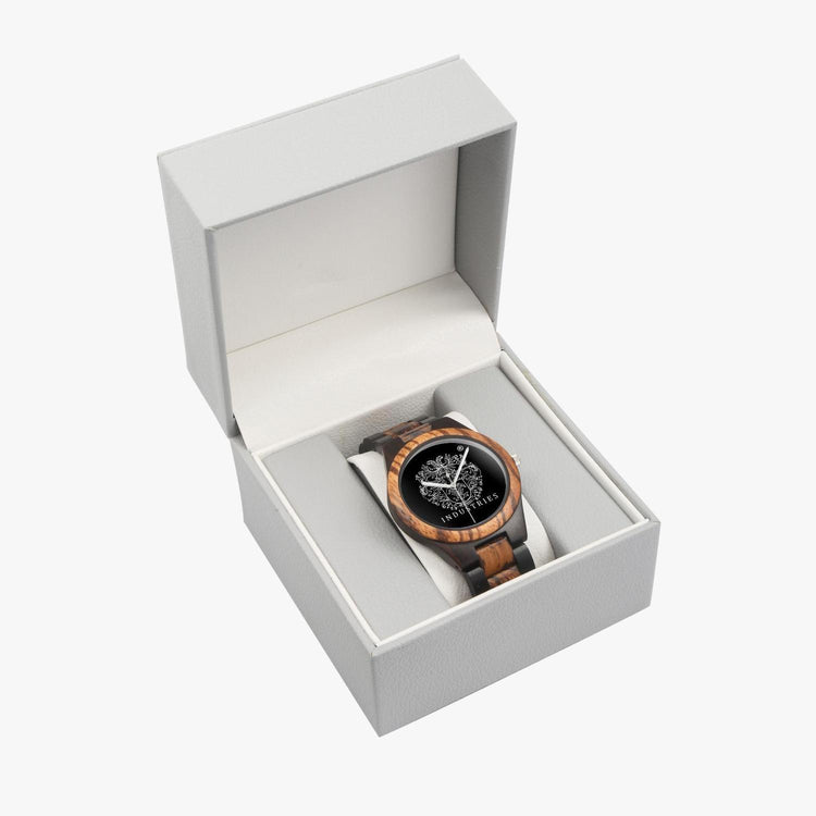 Olivier Industries ® Logo on Contrast Wooden Watch - Olivier Industries