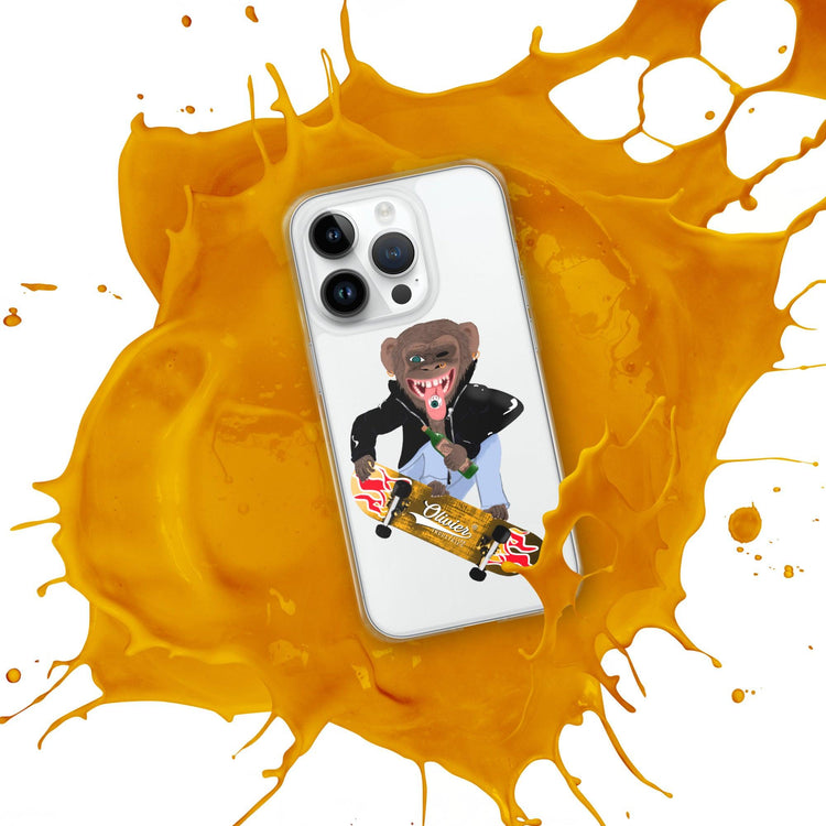 Olivier Industries ®Worldwide- Skating Ape handmade Art Iphone Hülle - Olivier Industries ® Art & Apparel