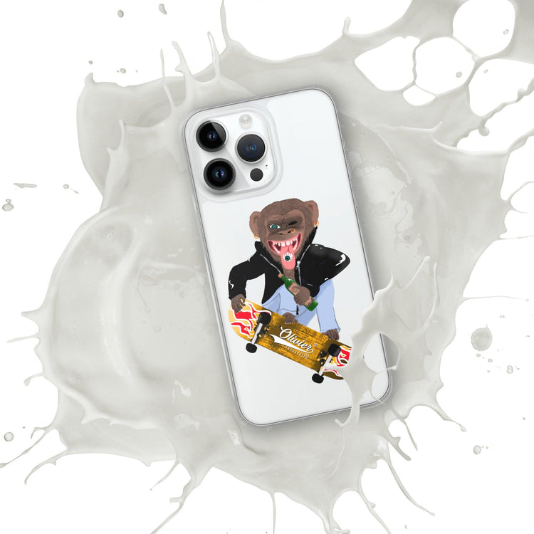 Olivier Industries ®Worldwide- Skating Ape handmade Art Iphone Hülle - Olivier Industries ® Art & Apparel