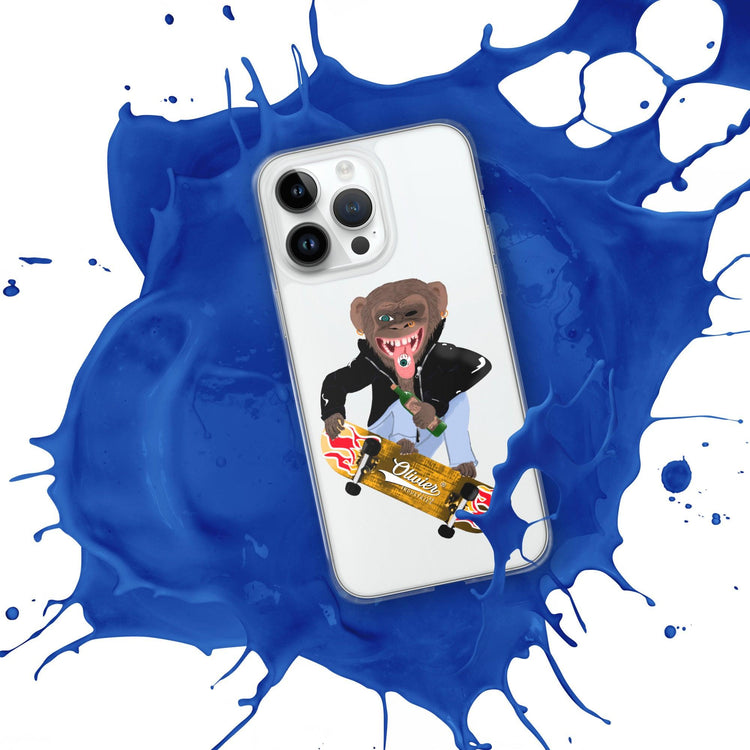 Olivier Industries ®Worldwide- Skating Ape handmade Art Iphone Hülle - Olivier Industries ® Art & Apparel