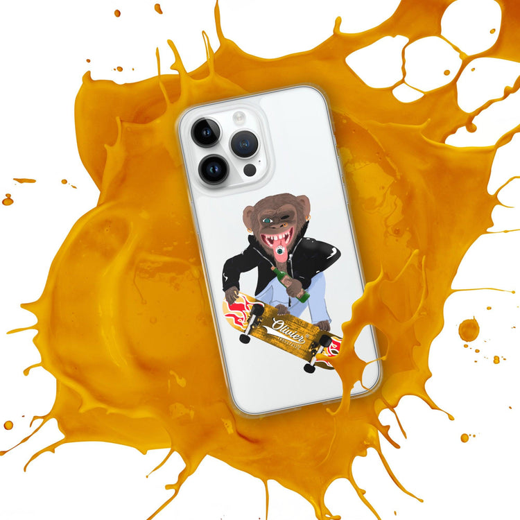 Olivier Industries ®Worldwide- Skating Ape handmade Art Iphone Hülle - Olivier Industries ® Art & Apparel