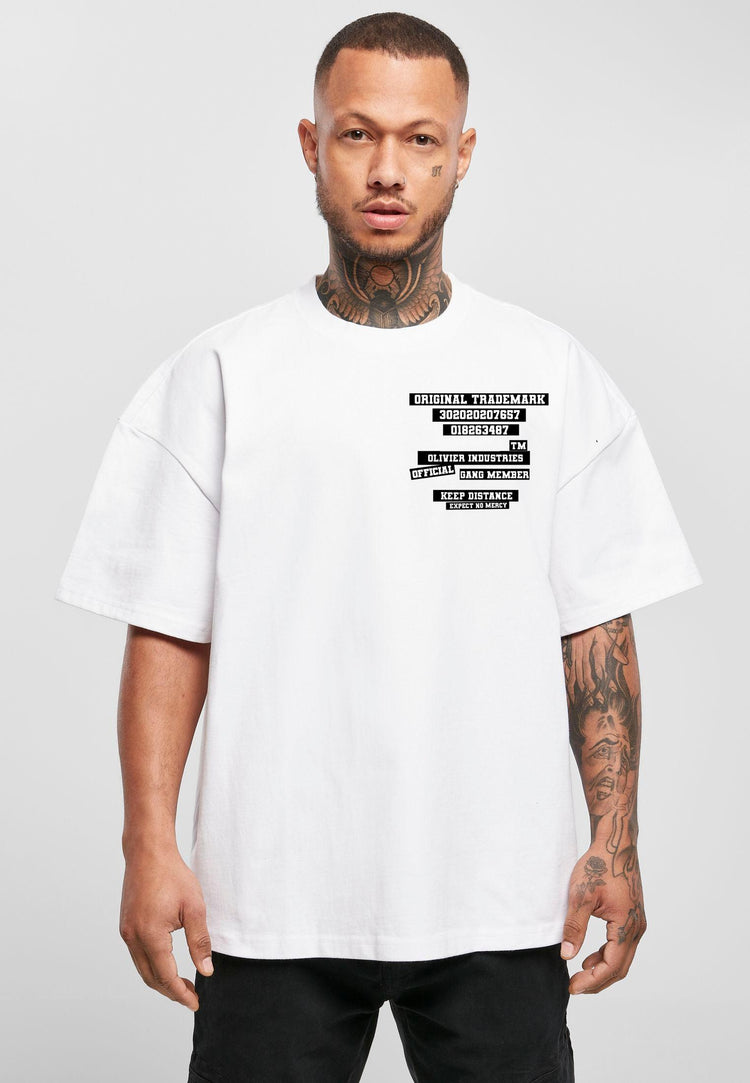 Olivier Industries ® official gang Member Trademark heavy oversized Tee - Olivier Industries ® Art & Apparel