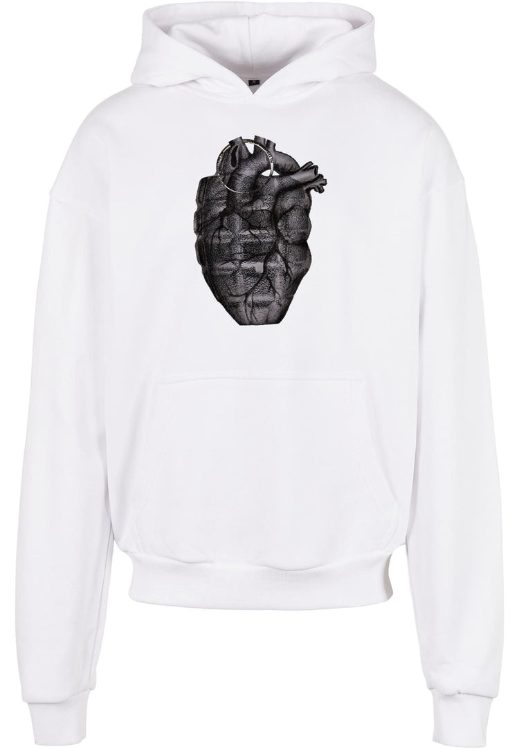 Olivier Industries ® hand grenate anatomical heart ultra heavy oversized unisex Hoodie - Olivier Industries ® Art & Apparel