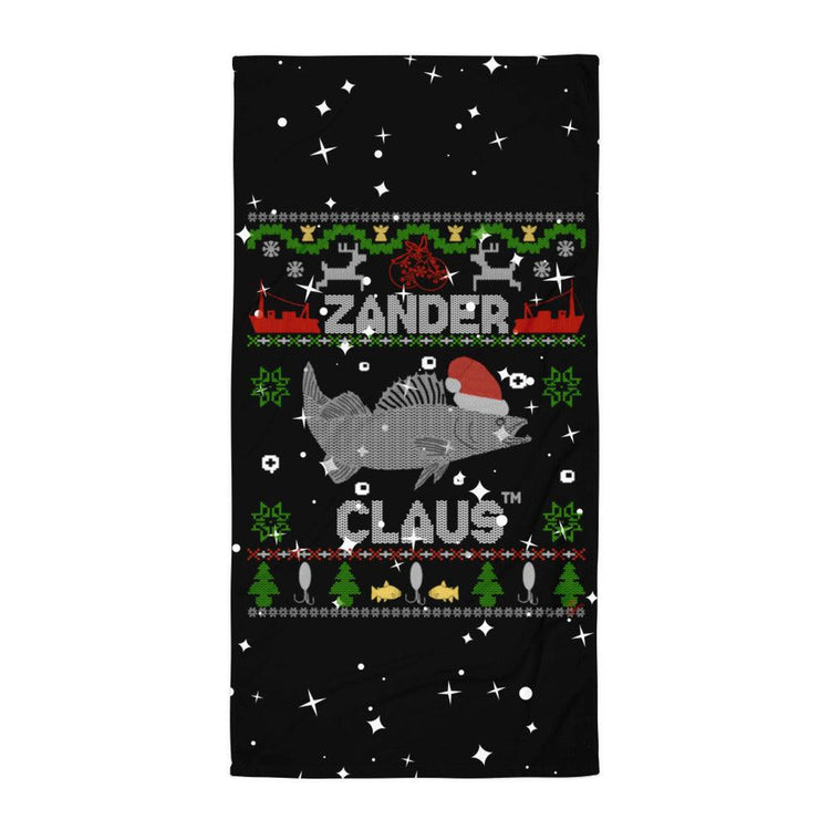 Zander Claus TM - Das Original - Zander Claus Badehandtuch - Olivier Industries ® Art & Apparel