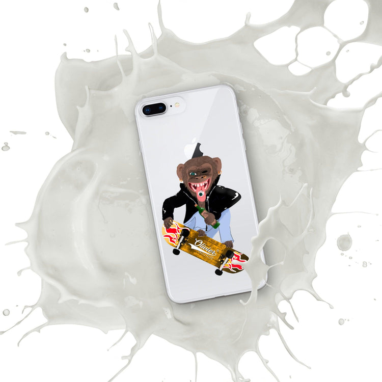 Olivier Industries ®Worldwide- Skating Ape handmade Art Iphone Hülle - Olivier Industries ® Art & Apparel
