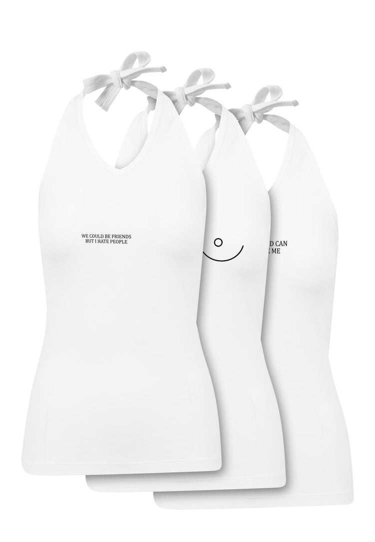 Olivier Industries ® 3 Pack Summer printed Ladies Neckholder Top - Olivier Industries ® Art & Apparel