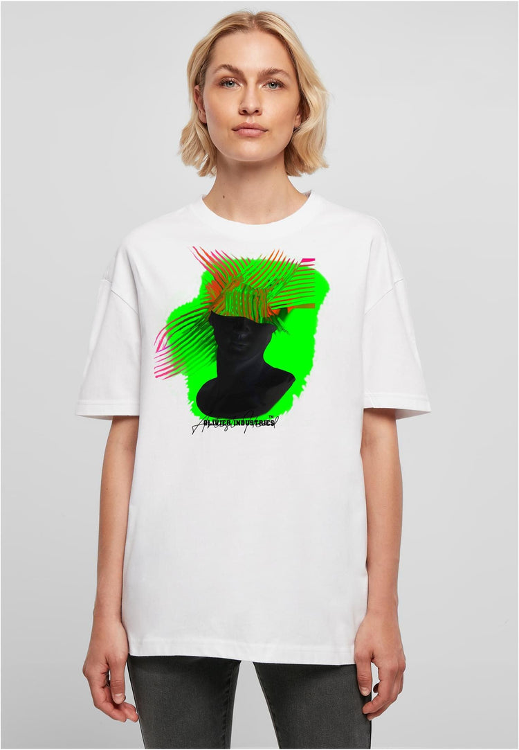 Olivier Industries ® Oversized- Artist Head- Ladies Boyfriend Tee - Olivier Industries ® Art & Apparel