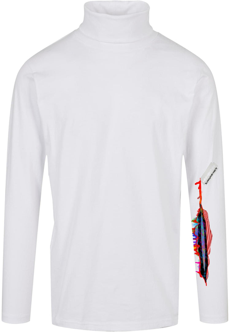 Olivier Industries ® Bleeding Art Turtleneck men Longsleeve - Olivier Industries ® Art & Apparel