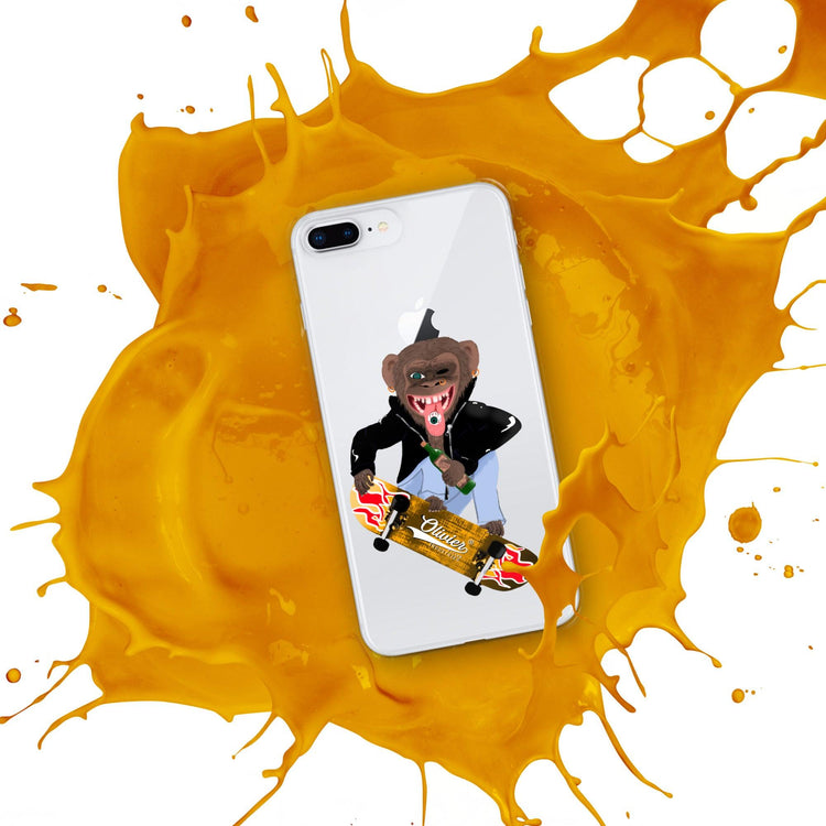 Olivier Industries ®Worldwide- Skating Ape handmade Art Iphone Hülle - Olivier Industries ® Art & Apparel