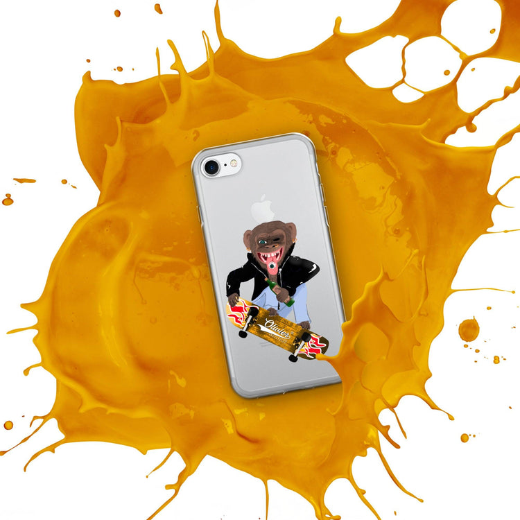 Olivier Industries ®Worldwide- Skating Ape handmade Art Iphone Hülle - Olivier Industries ® Art & Apparel