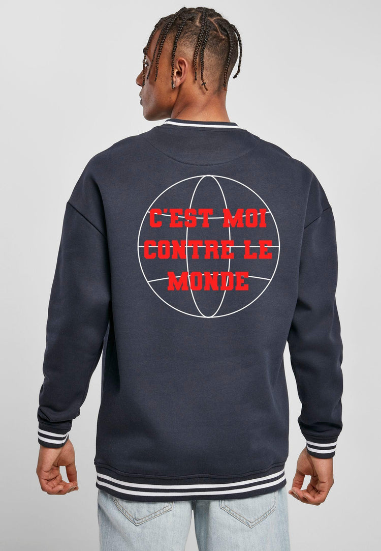 Olivier Industries ®C`est mois contre le monde men Sweatshirt - Olivier Industries ® Art & Apparel