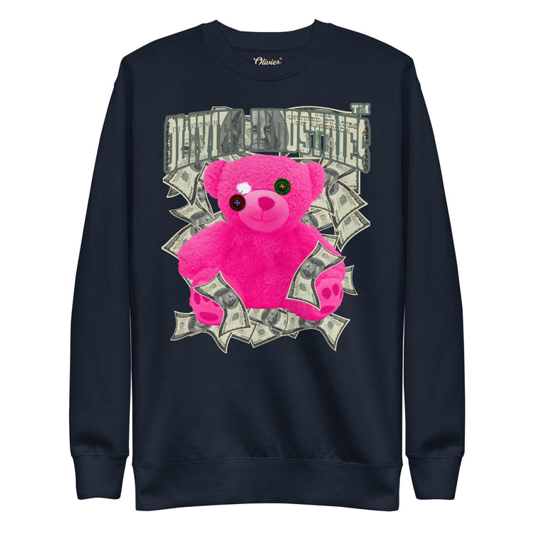 Olivier Industries TM Worldwide Pink Bear Dollar Unisex-Premium-Pullover - Olivier Industries ® Art & Apparel