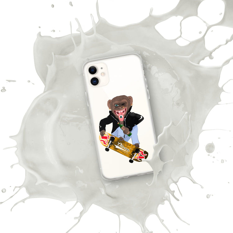 Olivier Industries ®Worldwide- Skating Ape handmade Art Iphone Hülle - Olivier Industries ® Art & Apparel
