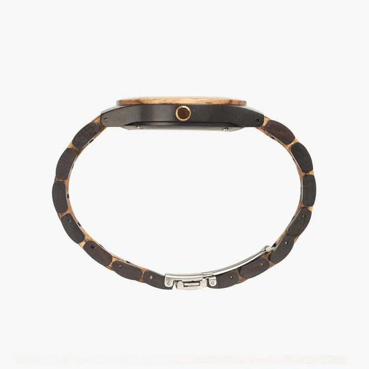 Olivier Industries ® Logo on Contrast Wooden Watch - Olivier Industries