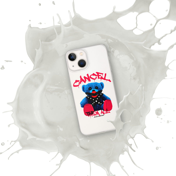 Olivier Industries ®Worldwide- Cancel Them All Bondage Bear iPhone-Hülle - Olivier Industries ® Art & Apparel